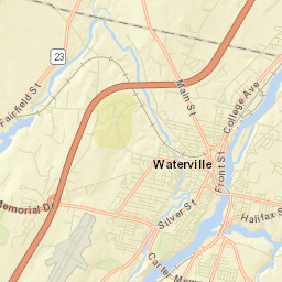 map of winslow maine Waterville Me map of winslow maine