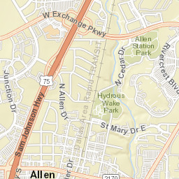 Allen Station Park Map Allen, TX   Official Website