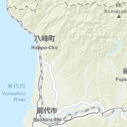 Arcgis 東北の渓流マップ