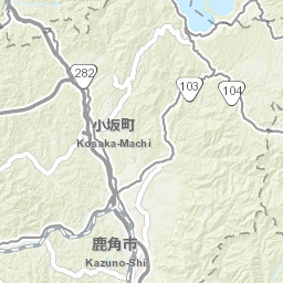 Arcgis 東北の渓流マップ