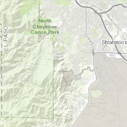Colorado Springs Landslide Map Reconnaissance Map Showing Relative Amounts Of Soil And Bedrock In The  Mountainous Part Of The Manitou Springs-Colorado Springs Quadrangles El  Paso And Teller Counties, Colorado