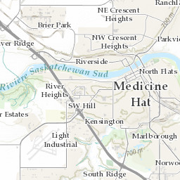 City Of Medicine Hat Map Neighbourhood Utility Consumption Map