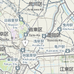 明治の古地図と東京23区