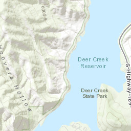 Deer Creek Reservoir Fishing Map Map | Utah State Parks