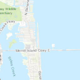 Cocoa Beach Waterways Map