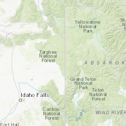 Wyoming Mountain Ranges Map Wyoming Range - Peakbagger.com