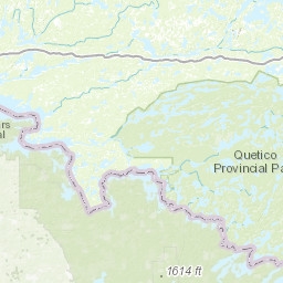 Boundary Waters East Canoe Area Wilderness Superior National Forest Map