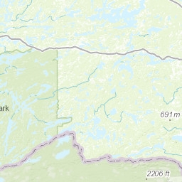 Boundary Waters East Canoe Area Wilderness Superior National Forest Map