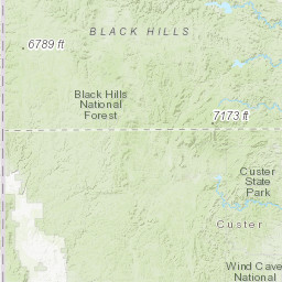 black hills national park map