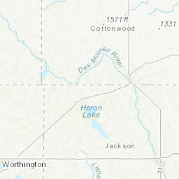 Heron River Plat Map Cottonwood County Zoning & Land Use Map