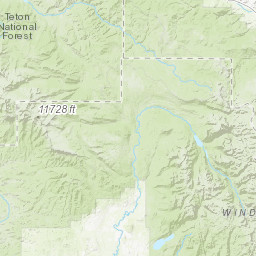 Sublette County Map Server Sublette County Wy Summits Map