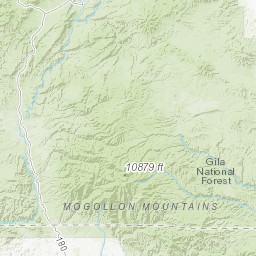 Mogollon New Mexico Map Mogollon Mountains - Peakbagger.com