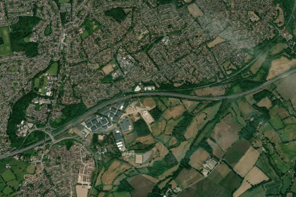 Satellite imagery of location of the item 'An Investigation of Field Determination of Available Water Capacity in Shinfield Farm Area' (44759)