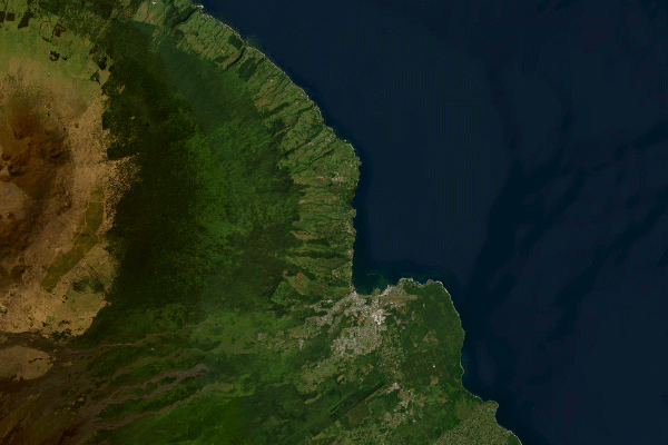 Satellite imagery of location of the item 'Soil Map of the Hawaiian Islands ' (47370)