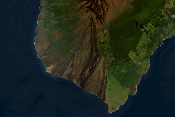 Satellite imagery of location of the item 'Soil Map of the Hawaiian Islands ' (47374)