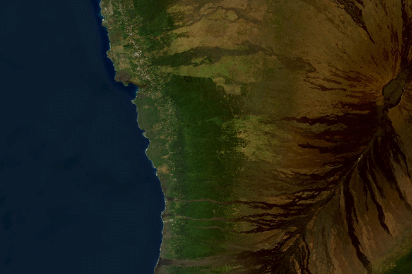 Satellite imagery of location of the item 'Soil Map of the Hawaiian Islands ' (47371)