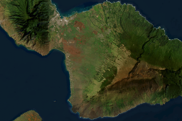 Satellite imagery of location of the item 'Soil Map of the Hawaiian Islands ' (47380)