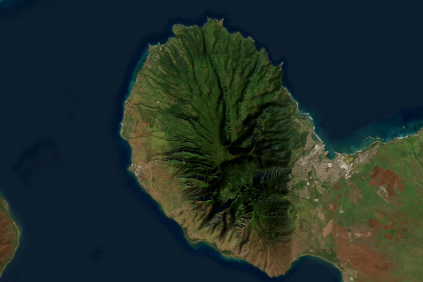 Satellite imagery of location of the item 'Soil Map of the Hawaiian Islands' (47379)