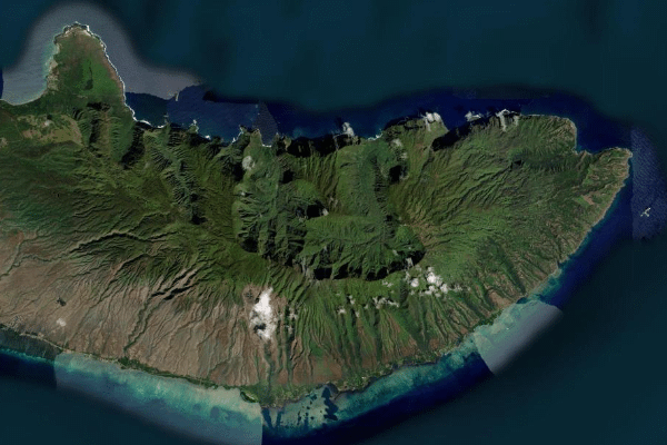Satellite imagery of location of the item 'Soil Map of the Hawaiian islands' (47385)
