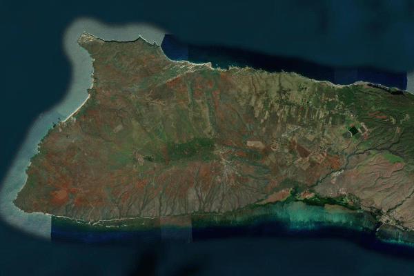 Satellite imagery of location of the item 'Soil Map of the Hawaiian Islands ' (47384)