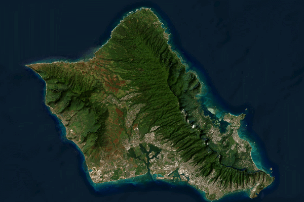 Satellite imagery of location of the item 'Generalized Soil Map off the Hawaiian Islands' (47410)