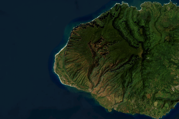 Satellite imagery of location of the item 'Soil Map of the Hawaiian Islands ' (47383)