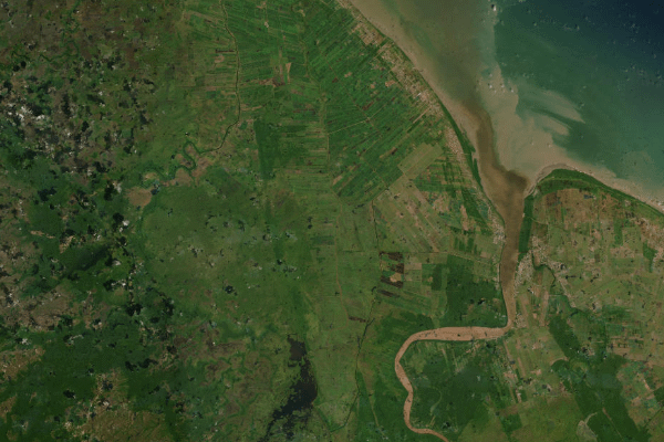Satellite imagery of location of the item 'Report on the Soil Survey Project British Guiana' (202)