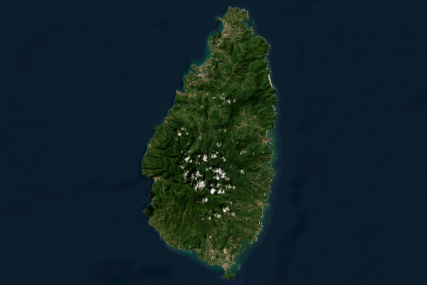 Satellite imagery of location of the item 'The Agricultural and Forest Soils of St. Lucia' (44835)