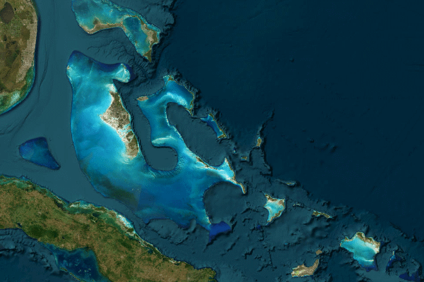 Satellite imagery of location of the item 'Land Resources of the Bahamas: A Summary' (400)