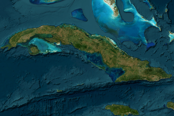 Satellite imagery of location of the item 'Soil Map of Cuba' (45005)