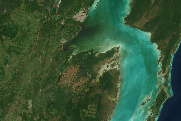 Satellite imagery of location of the item 'Land Resource Assessment of Northern Belize' (1699)