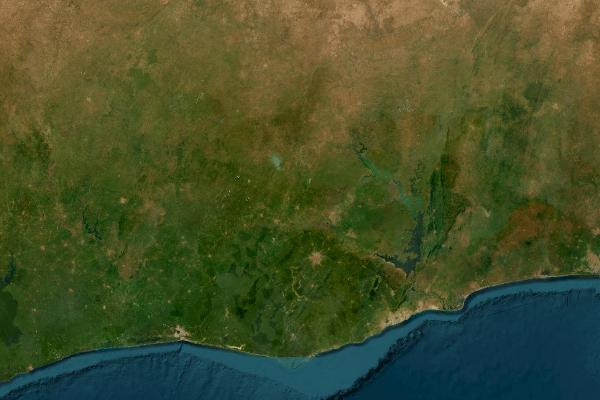 Satellite imagery of location of the item 'The Tropical Grey Earths of the Accra Plains, Gold Coast' (42653)