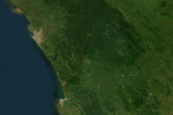 Satellite imagery of location of the item 'Carta Geral dos Solos de Angola (General Soil Map of Angola) - Memorias da Junta de Investigacoes do Ultramar No. 57' (25489)