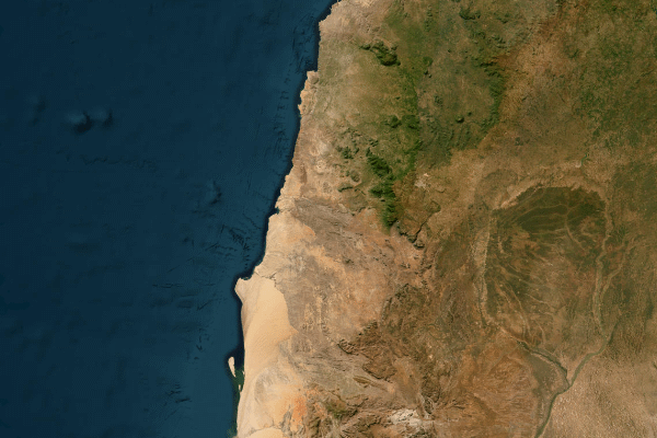 Satellite imagery of location of the item 'Carta Geral dos Solos de Angola (General Soil Map of Angola) - Memorias da Junta de Investigacoes do Ultramar No. 45' (25487)