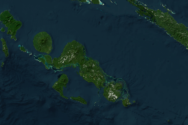 Satellite imagery of location of the item 'Soil Descriptions and analyses from New Georgia and the Russell Islands, Solomon Islands' (274)