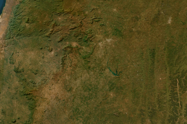 Satellite imagery of location of the item 'Summary Reports: Geological Reconnaissance of the Concession Areas of the Lobito Mining Company' (42697)