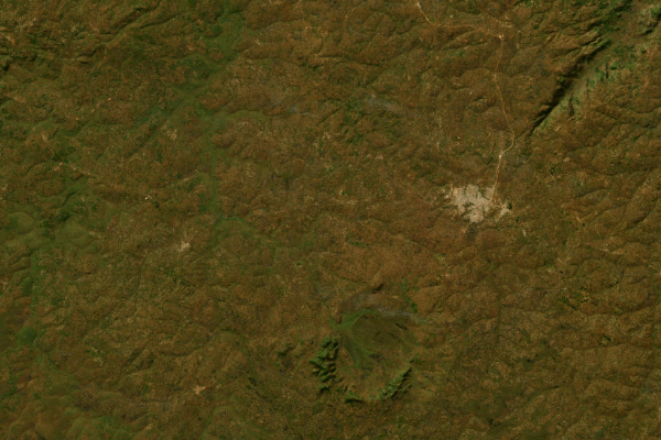 Satellite imagery of location of the item 'Reconhecimento Geologico da Area do Chilesso-Andulo (Geological Survey of the Chilesso-Andulo Area) - Angola' (26221)