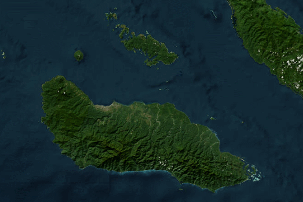 Satellite imagery of location of the item 'Soil descriptions and analyses from Guadalcanal and the Florida Islands, British Solomon Islands Protectorate' (1583)