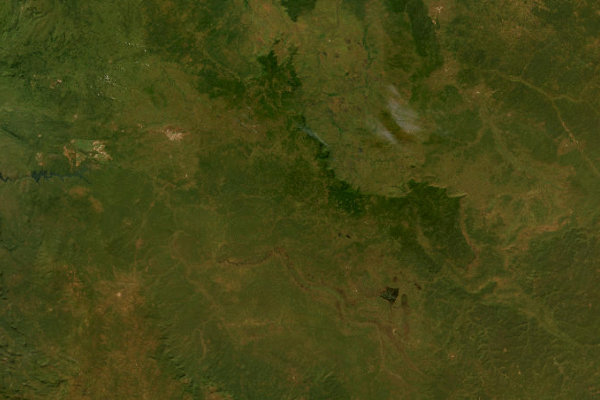 Satellite imagery of location of the item 'Esboco Pedologico de uma Regiao Centro Angolana (Pedological Sketch of a Central Angola Region)' (23516)