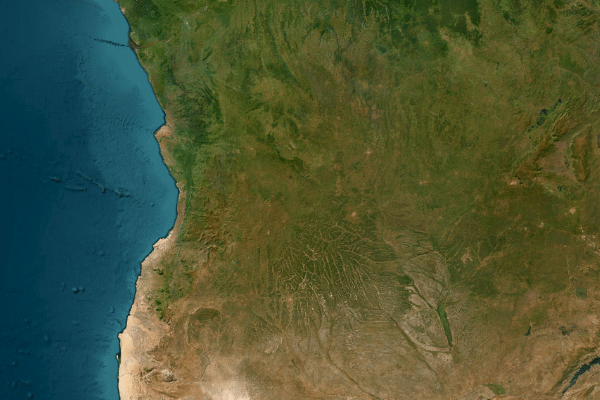 Satellite imagery of location of the item 'Carta Fitogeografica de Angola (Phytogeographic Map of Angola)' (41806)