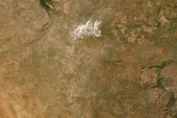 Satellite imagery of location of the item 'The Land Resources of Eastern Bechuanaland' (452)