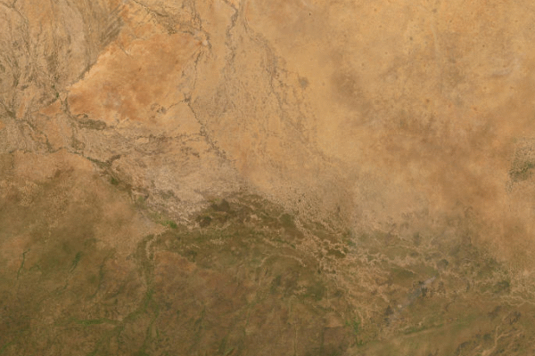 Satellite imagery of location of the item 'Satellite Imagery (LANDSAT) for Reconnaissance Scale Natural Resource Mapping in Western Sudan' (35060)