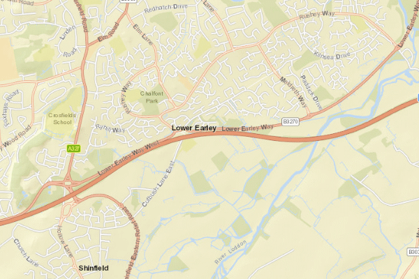 Topographical location of the item 'An Investigation of Field Determination of Available Water Capacity in Shinfield Farm Area' (44759)
