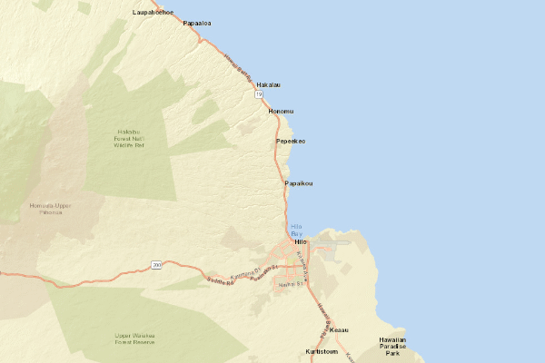 Topographical location of the item 'Soil Map of the Hawaiian Islands ' (47370)