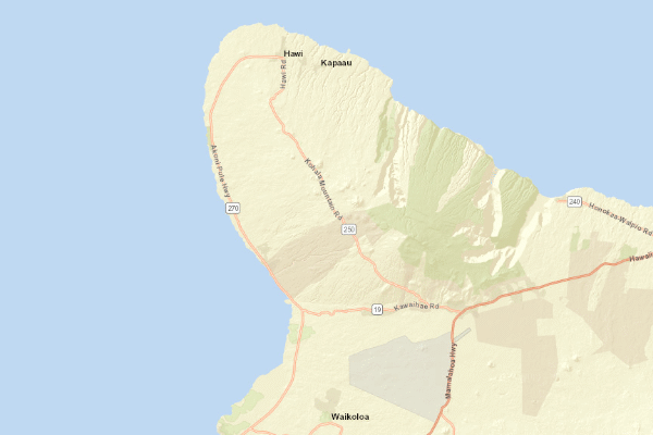 Topographical location of the item 'Soil Map of the Hawaiian islands' (47365)