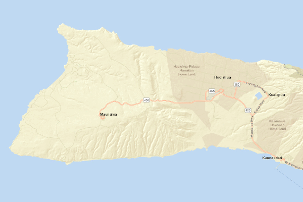 Topographical location of the item 'Soil Map of the Hawaiian Islands ' (47384)