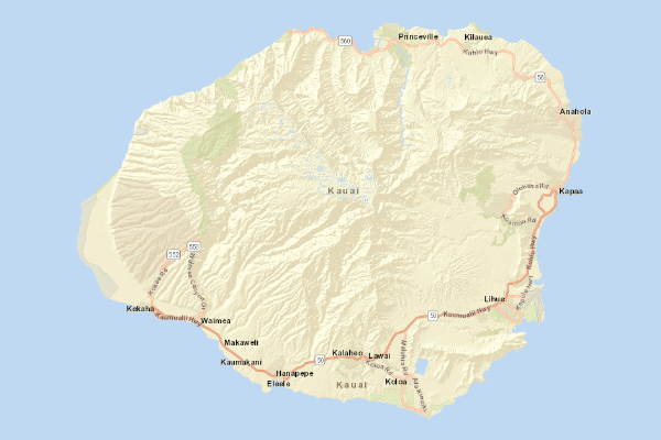 Topographical location of the item 'Generalized Soil Map of the Hawaiian Islands' (47409)