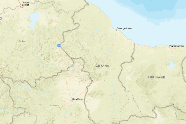 Topographical location of the item 'Report on the Soil Survey Project British Guiana' (198)