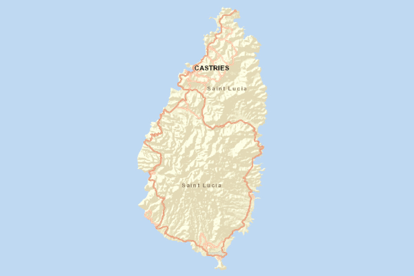 Topographical location of the item 'The Agricultural and Forest Soils of St. Lucia' (44835)