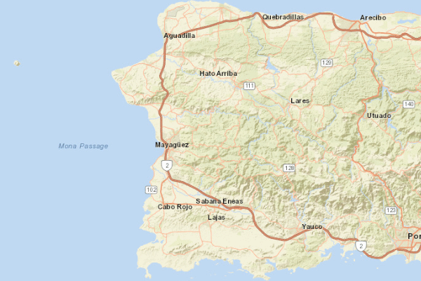 Topographical location of the item 'Soil Map of Puerto Rico ' (45907)